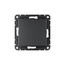 Умный выключатель сенсорный Systeme Electric AtlasDesign Smart (ATN001053Z) двухклавишный скрытая установка карбон