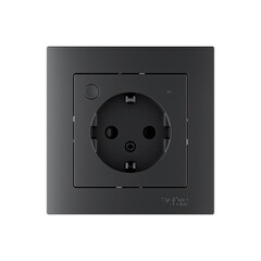 Умная розетка Systeme Electric AtlasDesign Smart (ATN001045Z) скрытая установка карбон с заземлением - фото 4