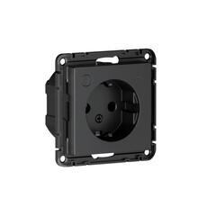 Умная розетка Systeme Electric AtlasDesign Smart (ATN001045Z) скрытая установка карбон с заземлением - фото 3