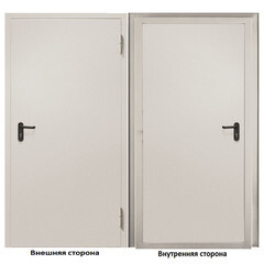 Изображение товара Дверь противопожарная Промет ДП-EIS-60 глухая правая серый RAL 7035 950х2050 мм