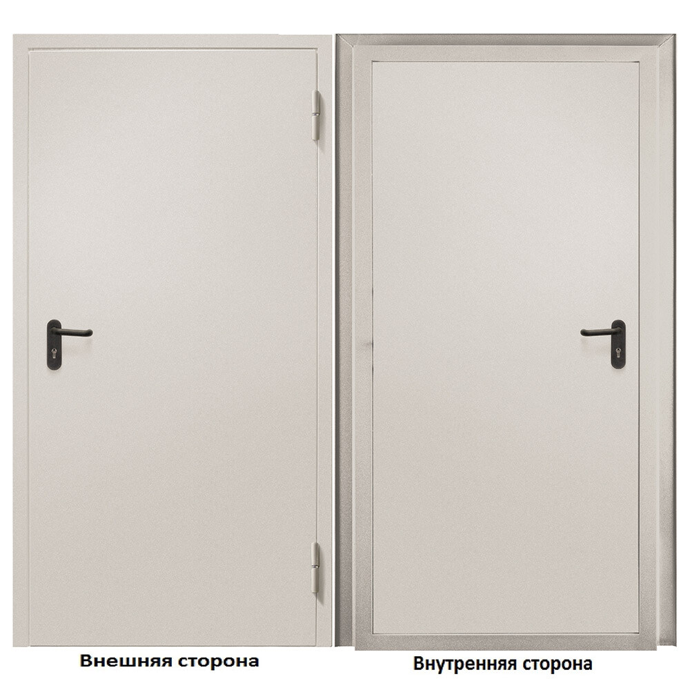 Изображение товара Противопожарная дверь Промет ДП-EIS-60 950х2050 мм правая светло-серая