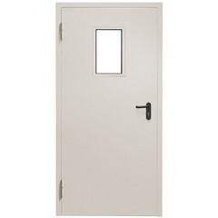 Дверь противопожарная Промет ДПС-EIS-60 со стеклом левая серый RAL 7035 950х2050 мм - фото 6