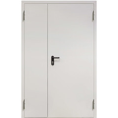 Дверь противопожарная двухстворчатая Промет ДП-2-EIS-60 глухая правая серый RAL 7035 1250х2050 мм - фото 6