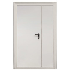 Дверь противопожарная двухстворчатая Промет ДП-2-EIS-60 глухая правая серый RAL 7035 1250х2050 мм - фото 2