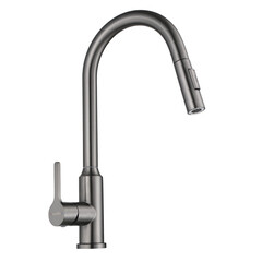 Смеситель для кухни Tokito Aisai графит с высоким изливом с вытяжной лейкой однорычажный (TOK-AIS-1025GM) - фото 14