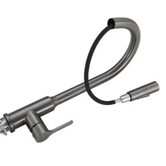 Смеситель для кухни Tokito Aisai графит с высоким изливом с вытяжной лейкой однорычажный (TOK-AIS-1025GM) - фото 12