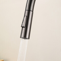 Смеситель для кухни Tokito Aisai графит с высоким изливом с вытяжной лейкой однорычажный (TOK-AIS-1025GM) - фото 8