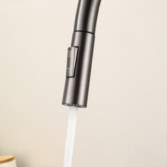 Смеситель для кухни Tokito Aisai графит с высоким изливом с вытяжной лейкой однорычажный (TOK-AIS-1025GM) - фото 9