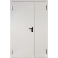 Дверь противопожарная двухстворчатая Промет ДП-2-EIS-60 глухая левая серый RAL 7035 1250х2050 мм - фото 6