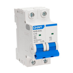 Автоматический выключатель модульный Chint NXB-63S 2P 16А тип C 4,5 кА 400 В (296788 Chint) - фото 2
