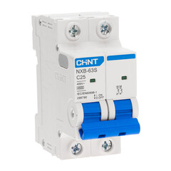 Автоматический выключатель модульный Chint NXB-63S 2P 25А тип C 4,5 кА 400 В (296790 Chint) - фото 2