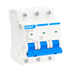 Автоматический выключатель модульный Chint NXB-63S 3P 16А тип C 4,5 кА 400 В (296827 Chint) - фото 2