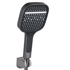 Смеситель для ванны Tokito Aomori графит однорычажный с коротким изливом с лейкой (TOK-AOM-1014GM) - фото 12