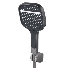 Смеситель для ванны Tokito Aomori графит однорычажный с коротким изливом с лейкой (TOK-AOM-1014GM) - фото 10