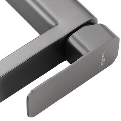 Смеситель для раковины высокий Tokito Aomori однорычажный графит (TOK-AOM-1012GM) - фото 10