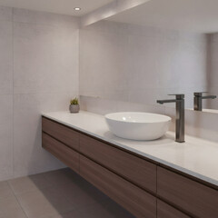 Смеситель для раковины высокий Tokito Aomori однорычажный графит (TOK-AOM-1012GM) - фото 5