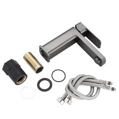 Смеситель для раковины Tokito Aomori однорычажный графит (TOK-AOM-1011GM) - фото 12