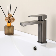 Смеситель для раковины Tokito Aomori однорычажный графит (TOK-AOM-1011GM) - фото 8