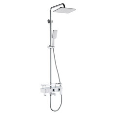 Душевая система Lemark Tropic с верхним душем с лейкой с изливом хром (LM7013C)