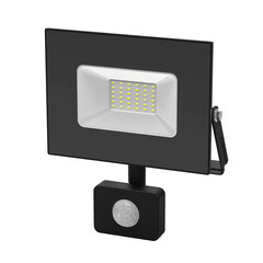 Прожектор светодиодный Gauss Elementary-S ДО-10 6500К 10 Вт IP65 с датчиком движения черный - фото 1
