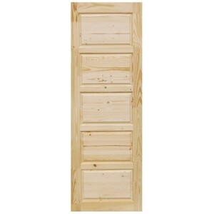 Дверь межкомнатная Горизонталь 800х2000 мм массив без покрытия глухая