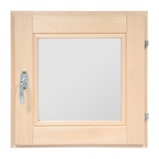 Окно деревянное 600х600х70 мм 1 створка поворотная