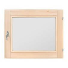 Окно деревянное 400х500х70 мм 1 створка поворотная