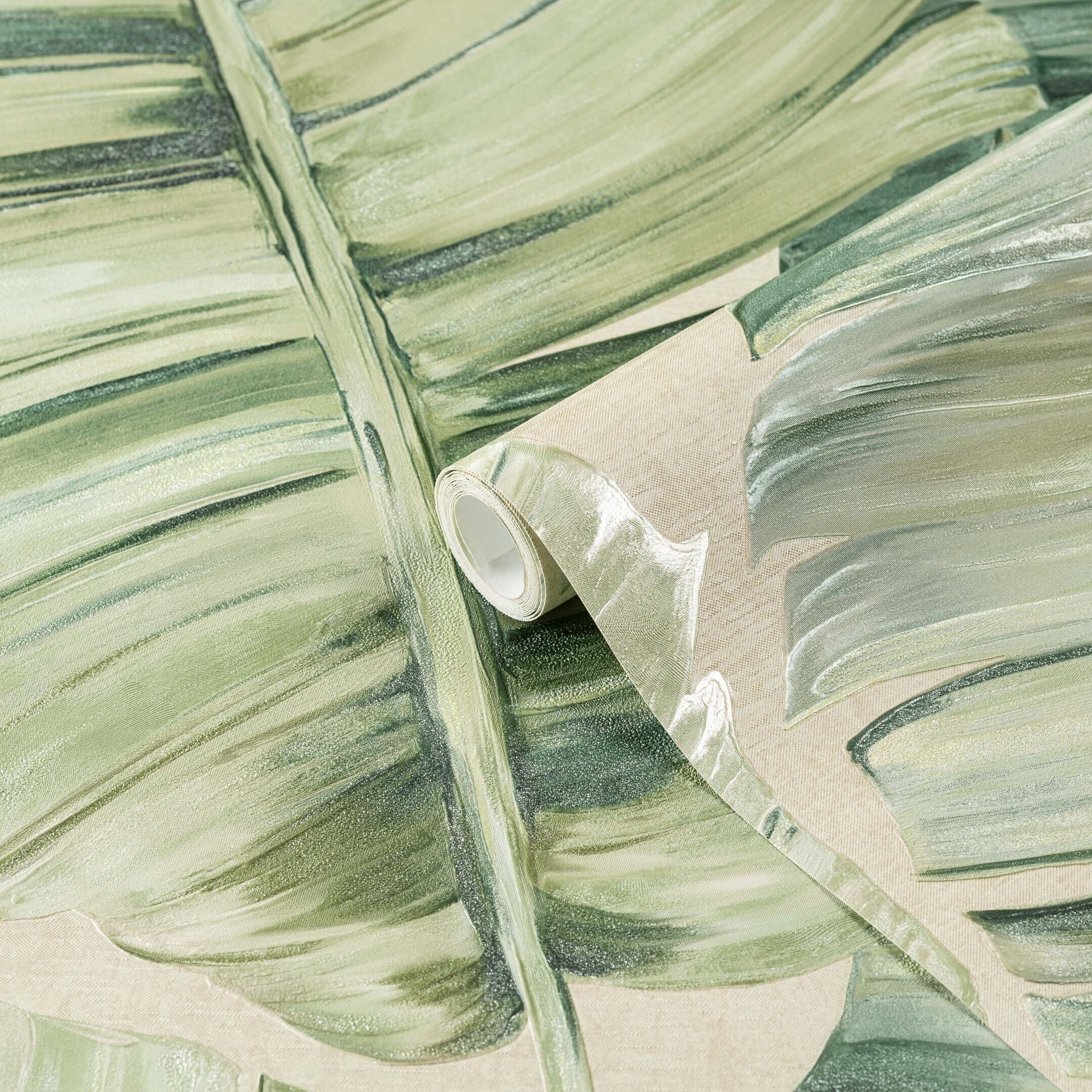 Изображение товара Обои компакт-винил на флизелиновой основе Erismann Bali 60841-02 1,06х10,05 м зеленый