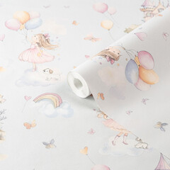 Изображение товара Обои компакт-винил на флизелиновой основе Erismann Kids`Story 60948-03 (1,06х10,05 м)