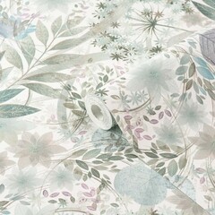Обои компакт-винил на флизелиновой основе Erismann Secret Garden 12238-24 (1,06х10 м) - фото 1