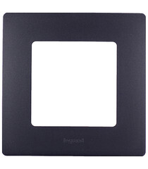 Рамка Legrand Etika одноместная антрацит (672581) - фото 1