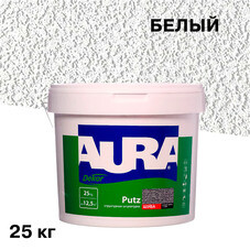 Штукатурка декоративная структурная Aura Dekor Putz шуба белая 1,5 мм 25 кг