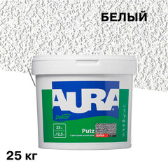 Изображение товара Штукатурка декоративная структурная Aura Dekor Putz шуба белая 2,5 мм 25 кг