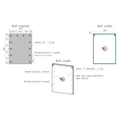 Зеркало настенное с лампочками Anabel 600х800 мм гримерное белое - фото 3