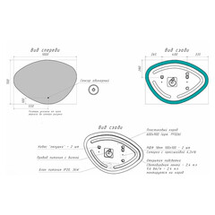 Зеркало с подсветкой фигурное 100х70 см с сенсорным включением Continent Averio (ЗЛП2379) - фото 2