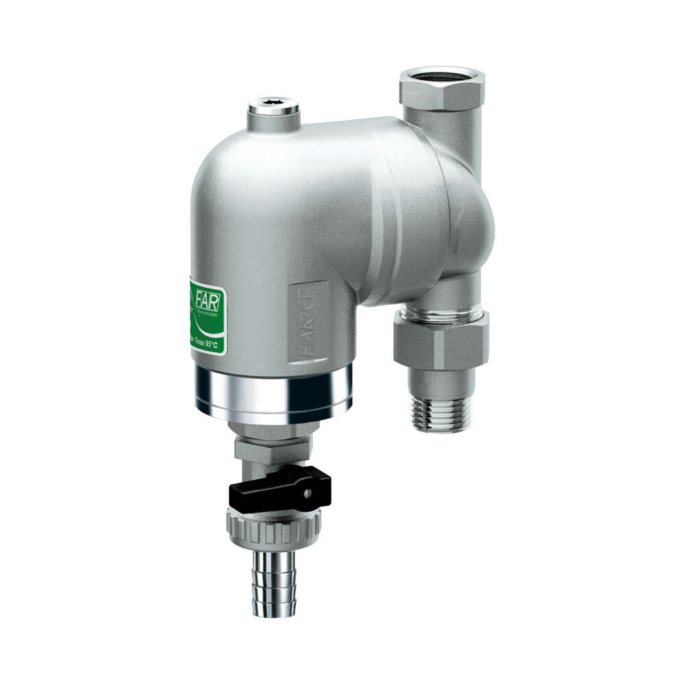 Изображение товара Промывной фильтр для водопровода Far 1/2 ВР(г) х 1/2 НР(ш), латунь, Италия