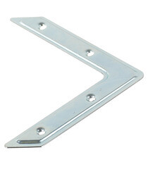 Уголок плоский оцинкованный 100х100х17х1 мм (4 шт.) - фото 3