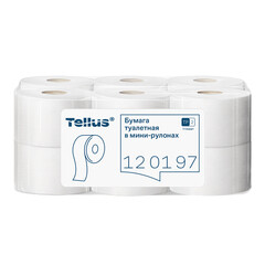 Туалетная бумага Tellus ТР-2 Стандарт в мини-рулонах 200 м (12 шт.) (120197) - фото 2
