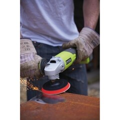 Шлифмашина угловая аккумуляторная Ryobi One+ R18AG-0 d115 мм без АКБ и ЗУ (15278293) - фото 5