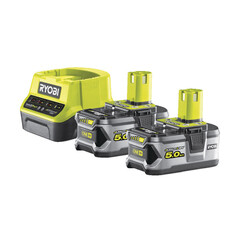 Изображение товара Аккумулятор Ryobi One+ RC18120-250 18 В 5Ач Li-Ion 18 В с зарядным устройством в комплекте (2 шт.) (15643676)