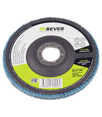 Круг лепестковый торцевой по металлу/древесине Debever 125х22,2 мм P80 плоский (FDC125Z80/562) - фото 2