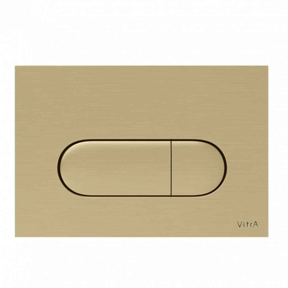 Изображение товара Клавиша смыва для инсталляций Vitra Root брашированное золото (740-2225)