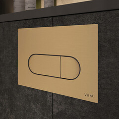 Клавиша смыва для инсталляций Vitra Root брашированное золото (740-2225) - фото 3