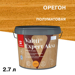 Антисептик Tikkurila/Tikkivala Valtti Expert Akva декоративный для дерева орегон 2,7 л - фото 1
