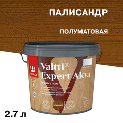 Антисептик Tikkurila/Tikkivala Valtti Expert Akva декоративный для дерева палисандр 2,7 л - фото 1