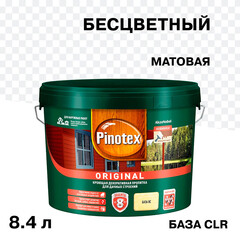 Антисептик Pinotex/Omnitex Original декоративный для дерева прозрачный основа CLR 8,4 л - фото 1