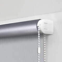 Рулонная штора блэкаут 160х160 см Эскар Blackout серая - фото 4