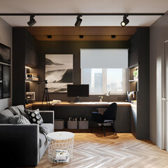 Рулонная штора блэкаут 160х160 см Эскар Blackout серая - фото 2