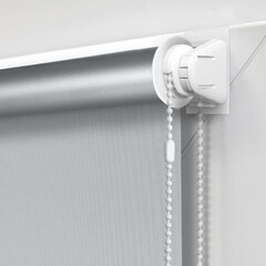 Рулонная штора блэкаут 100х160 см Эскар Blackout серая - фото 5