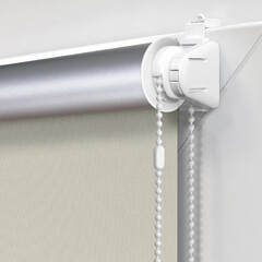 Рулонная штора блэкаут 80х160 см Эскар Blackout бежевая - фото 4